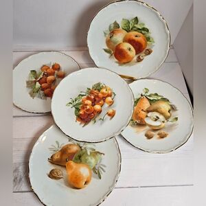 Schumann Arzberg Bavaria vintage 7 " Fruit Plates-Set of 6 Different. LN.!!!!